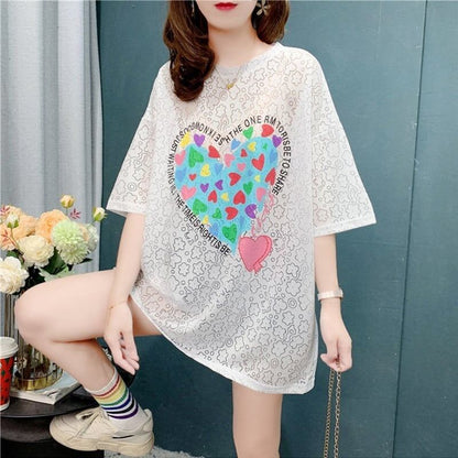 スタイリッシュ   一目惚れ Tシャツ カットソー＜F-3579＞