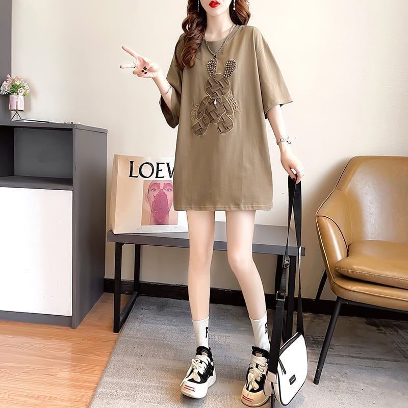 好感度満載   美感いっぱい Tシャツ カットソー＜F-3525＞