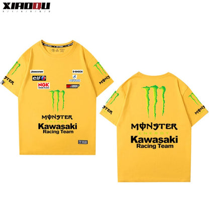 男女兼用 ファッション プリント 半袖 Tシャツ F-13262