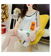 今季マストバイ ダメージ加工 デザイン性抜群 プリント全2色 ノースリーブ Tシャツ カットソー＜F-9141＞