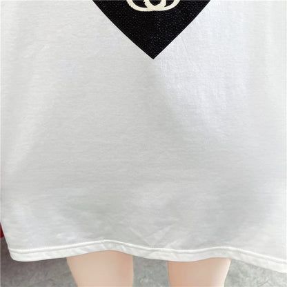 スタイリッシュ   一目惚れ Tシャツ カットソー＜F-3521＞
