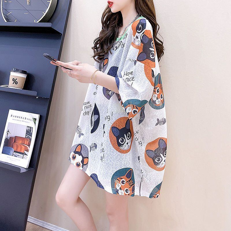 話題沸騰中 カジュアル 個性派 プリント 半袖Tシャツ＜F-8492＞