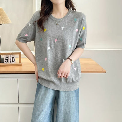 大活躍 好感度UP 海外トレンド カジュアル 全3色 半袖 Tシャツ ＜F-12038＞