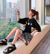 大人気ロング丈Tシャツワンピース  2色 ＜F-1160＞