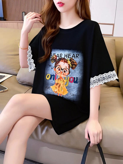 美人度アップ カジュアル 好感度UP 全4色 半袖 Tシャツ ＜F-11118＞