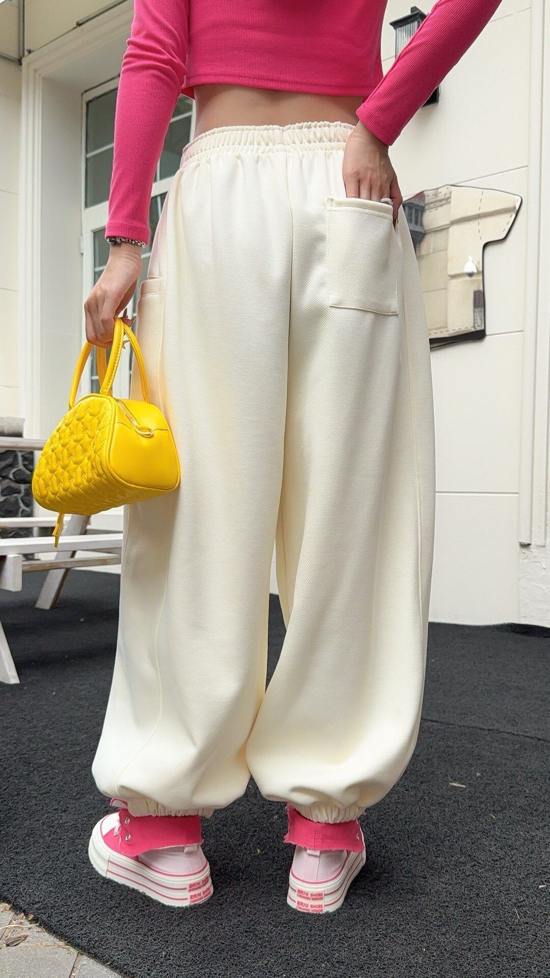 デザイン オシャレ 切り替え 4色 スウェット パンツ F-12210