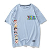 超人気商品 プリントロゴ ユニセックス ゆったり半袖 全6色Tシャツ<F-4897>