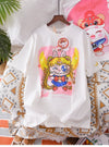 今季も大流行 ゆったり 刺?ロゴ ユニセックス 全3色 半袖 Tシャツ <F-4852>