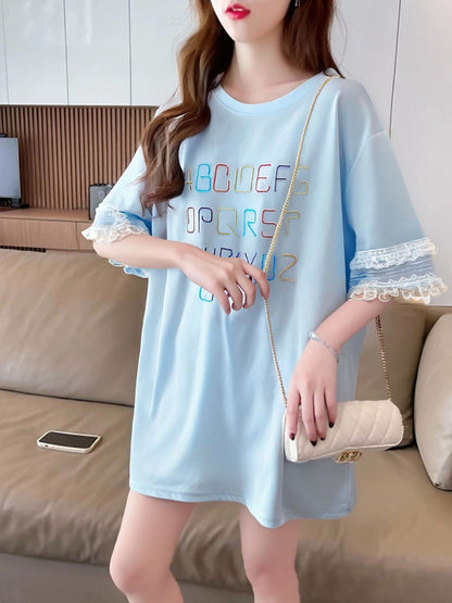 美人度アップ カジュアル 好感度UP 全4色 半袖 Tシャツ ＜F-11048＞