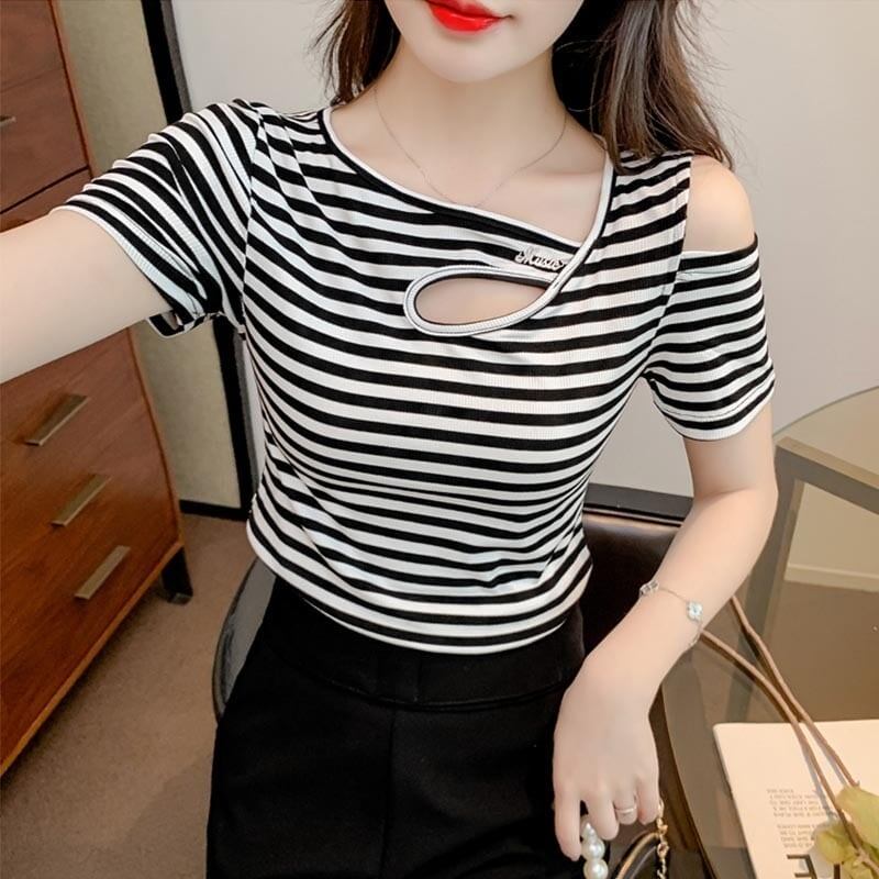 カジュアル   オシャレ度満点 Tシャツ カットソー＜F-3565＞