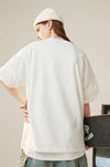 絶対欲しい デザイン性抜群 売り切れ必至 ファッション プリント 4色選択 半袖Tシャツ＜F-9293＞