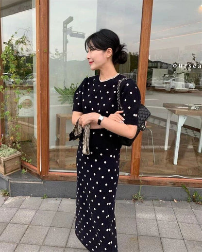 好感度100％ 柔らかくて優しい印象 効果抜群 プリント切り替え 2色 セットアップF-10855