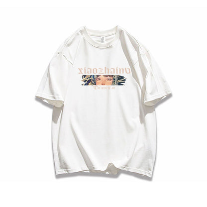 ポップなプリントが夏に映えるプリントTシャツ 半袖 全8色 Tシャツ F-9252