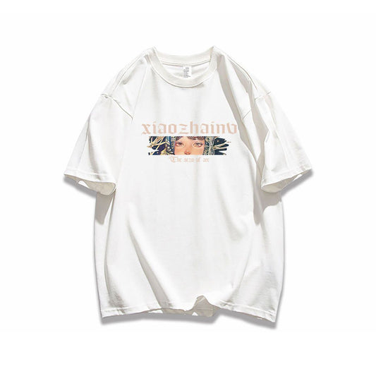 ポップなプリントが夏に映えるプリントTシャツ 半袖 全8色 Tシャツ F-9252