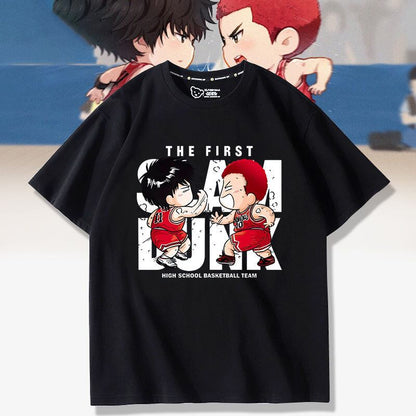 話題沸騰中   カジュアル プリント 全3色 半袖 Tシャツ 男女兼用F-8987