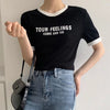 ゆったり感アップ アルファベット ファッション Tシャツ カットソー＜F-3077＞