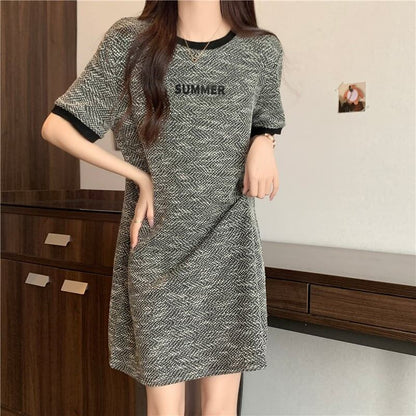 着回し力抜群 Tシャツ カジュアル ゆったりワンピース ＜F-8506＞