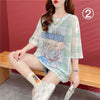女子マスト 半袖 ラウンドネック ワンピース Tシャツ＜F-8635＞