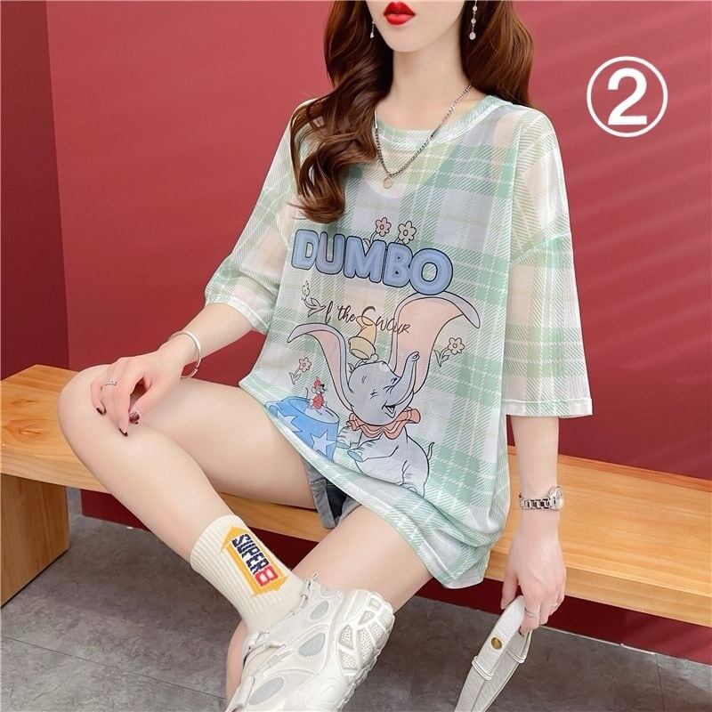 女子マスト 半袖 ラウンドネック ワンピース Tシャツ＜F-8635＞