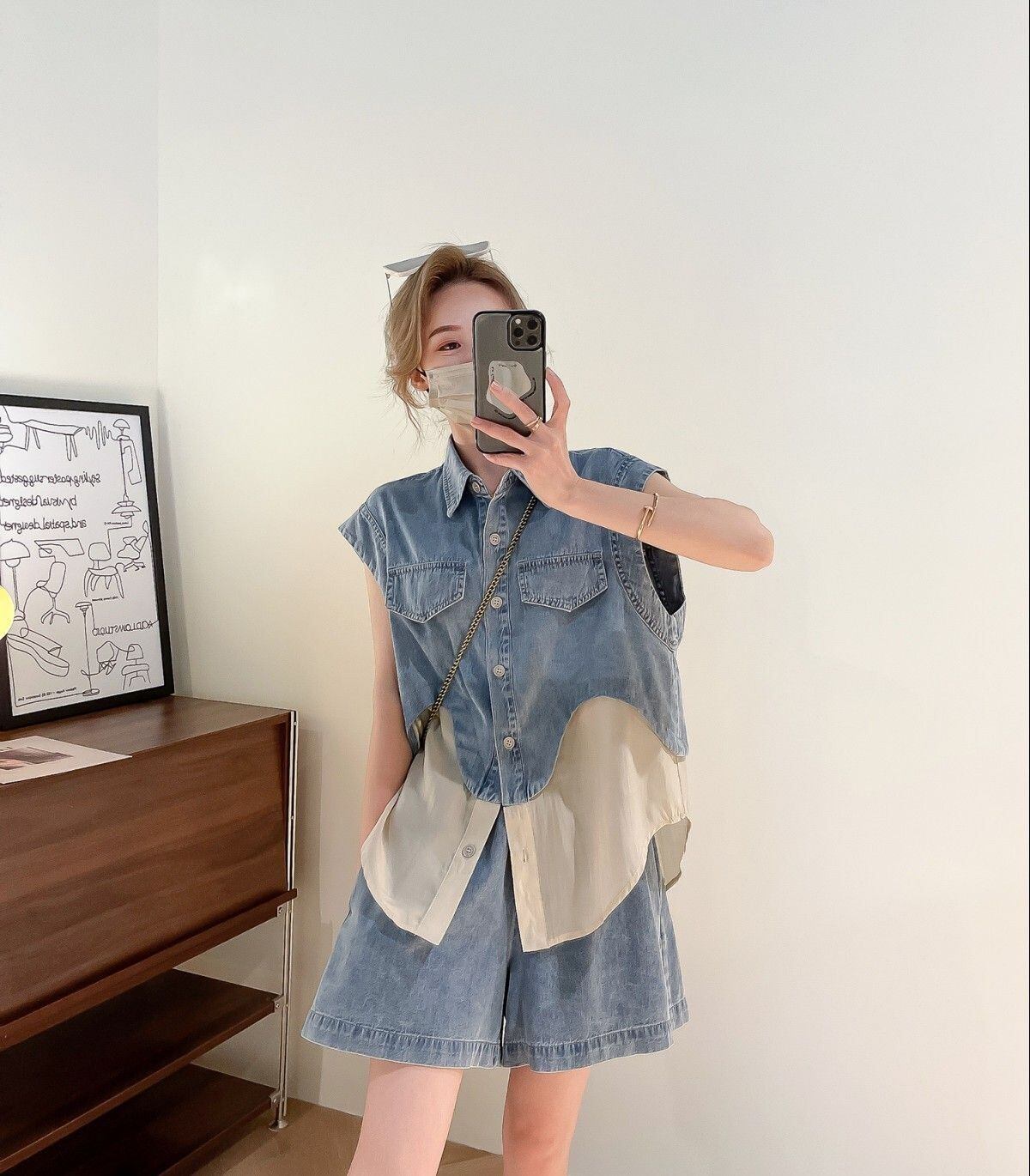今季マストバイ 上品 ファッション 半袖Ｔシャツⅹパンツセット <F-6575>