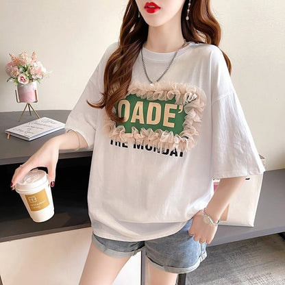 【半額！期間限定！！】オシャレ度満点 3色選択可 高級感溢れる Tシャツ カットソー＜F-3255＞