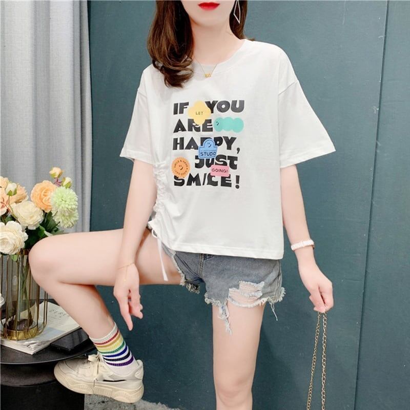 個性的なデザイン   一目惚れ Tシャツ カットソー＜F-3671＞