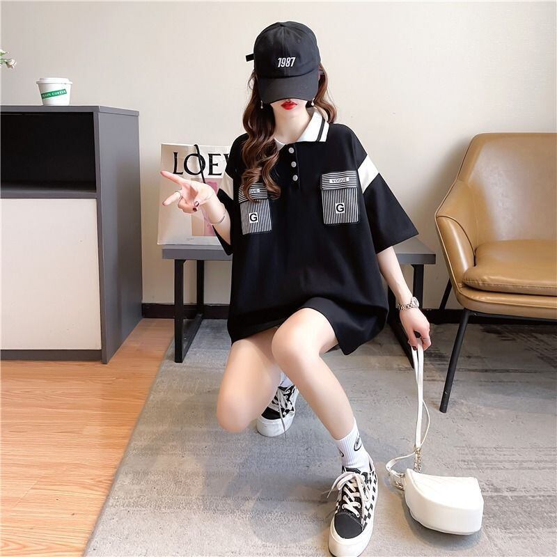 絶対流行 2色選択可 カジュアル 切り替え 半袖 Tシャツ カットソー＜F-8292＞