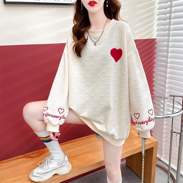 定番シンプル   ハートマーク スウェット＜F-3996＞