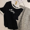 ゆったり感アップ アルファベット ファッション Tシャツ カットソー＜F-3077＞