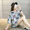 話題沸騰中   ゆったり 2色半袖Tシャツ＜F-8132＞