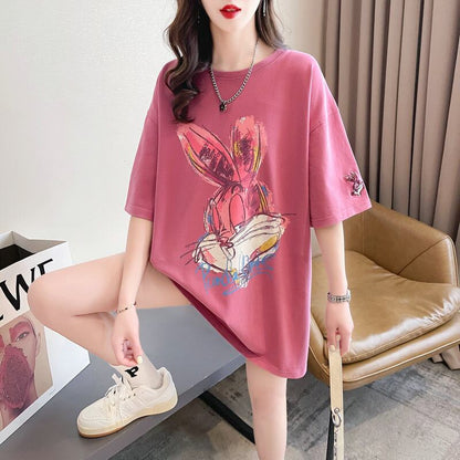 超人気 着心地抜群 オシャレ度満点 プリント全4色 Tシャツ カットソー＜F-8636＞