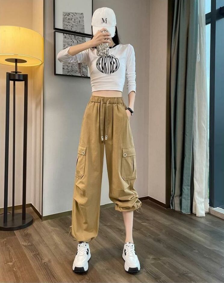 【裏起毛】好感度UP プラスベルベット 柔らかな肌触りで着心地も楽ちん！ 3色選択 ルーズストレートカジュアルパンツ F-9821