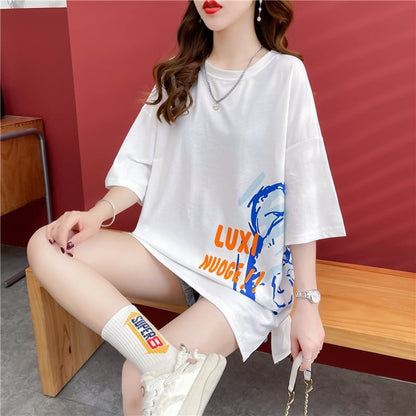 スタイリッシュ   一目惚れ Tシャツ カットソー＜F-3584＞
