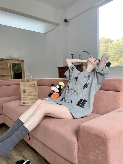 絶対流行 スウィート 早い者勝ち カジュアル Tシャツ<F-11199>