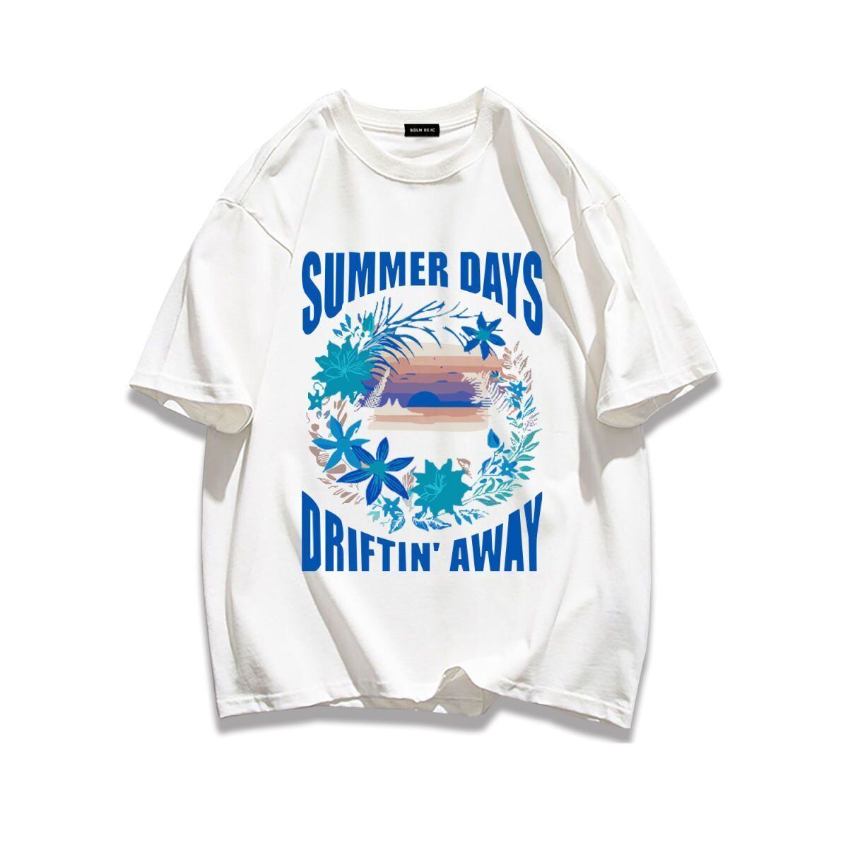 柔らかな肌触りで着心地も楽ちん アバンギャルド カジュアル プリント 全7色 半袖 Tシャツ F-9263