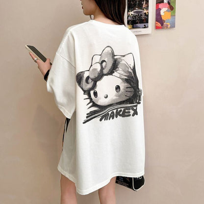 大人可愛い 好感度UP 海外トレンド カジュアル 全3色 半袖 Tシャツ ＜F-11121＞