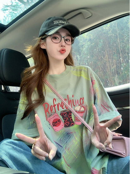 超人気商品 特別デザイン 個性派 絞り染め 半袖 Tシャツ ＜F-8661＞