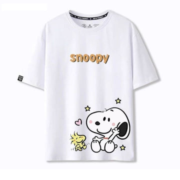 男女兼用 プリント 快適 半袖 Tシャツ F-13269