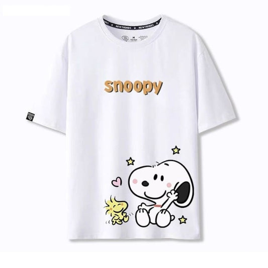 男女兼用 プリント 快適 半袖 Tシャツ F-13269