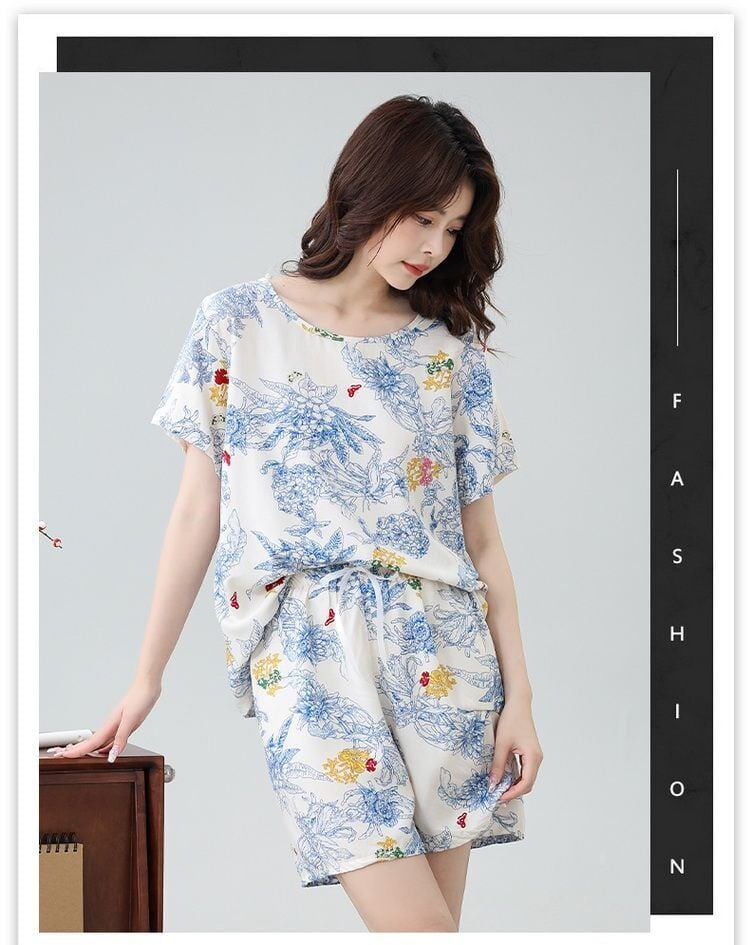 売り切れ必至 ファッション 今季マストバイ 半袖Ｔシャツⅹパンツセット全6色 パジャマ<F-11551>