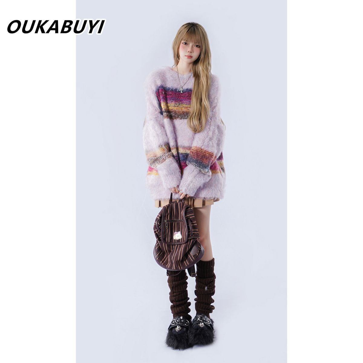 新商品   知的 セーター<F-5692>
