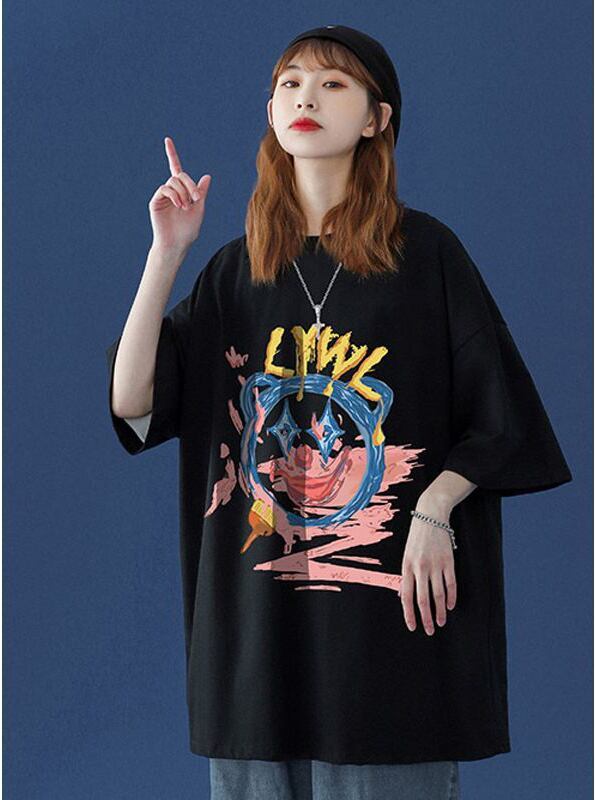 話題沸騰中   カジュアル 2色半袖Tシャツ＜F-8159＞