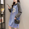 大人気厚手フード付きロングパーカー全3色＜F-4474＞