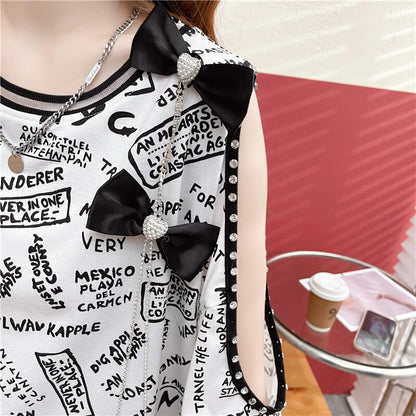 新商品 プリント ファッション 半袖Tシャツ カットソー＜F-8318＞