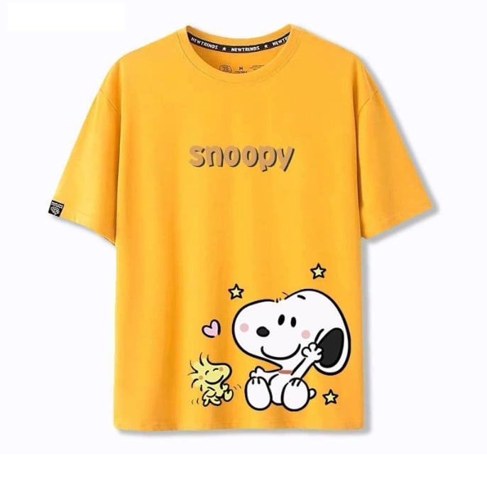 男女兼用 プリント 快適 半袖 Tシャツ F-13269