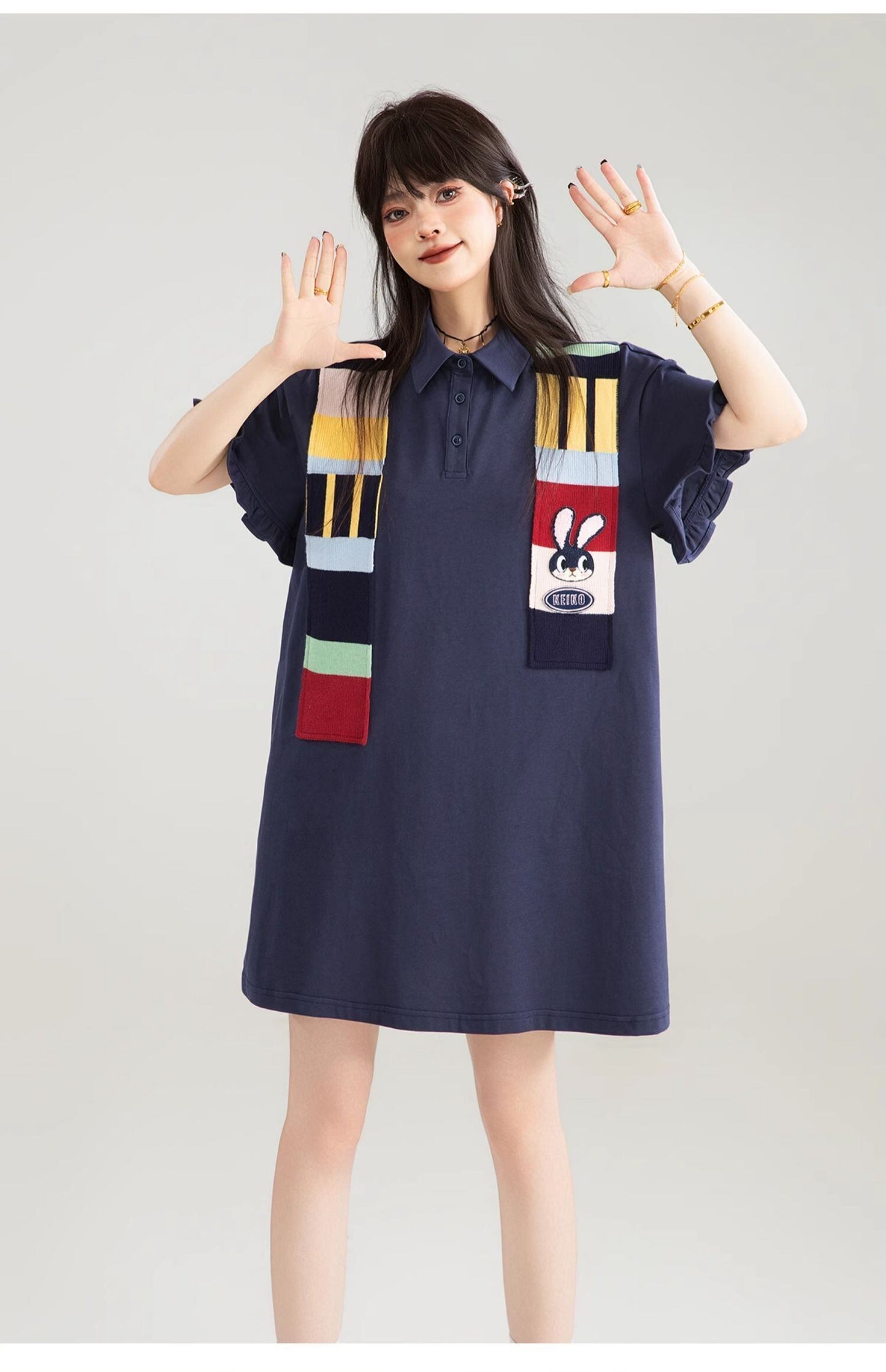 定番シンプル 好感度UP 早い者勝ち カジュアル 全3色 ワンピース ＜F-12039＞