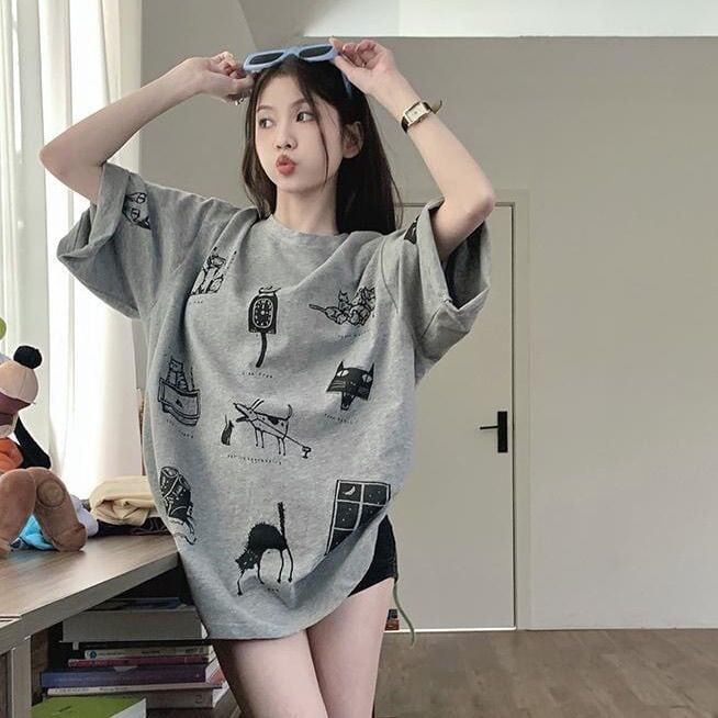 絶対流行 スウィート 早い者勝ち カジュアル Tシャツ<F-11199>