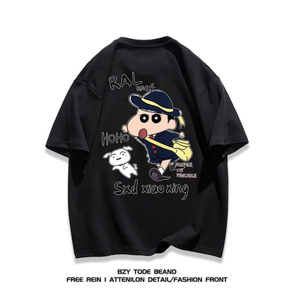 男女兼用 プリント 快適 半袖 Tシャツ F-13267