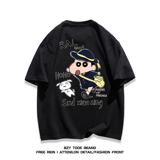 男女兼用 プリント 快適 半袖 Tシャツ F-13267