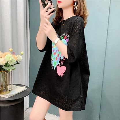 スタイリッシュ   一目惚れ Tシャツ カットソー＜F-3579＞